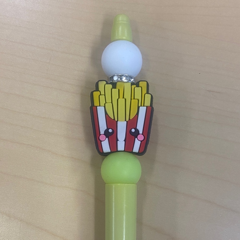 🍭Cute fries 🍟 beadable pen